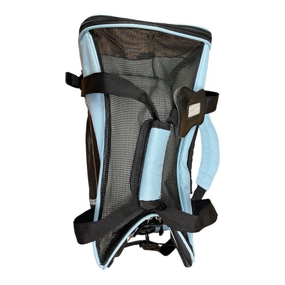 Paw & Pals Airline Approved Blue Pet Soft-Sided Carriers for Small Cats Dogs - Picture 8 of 10